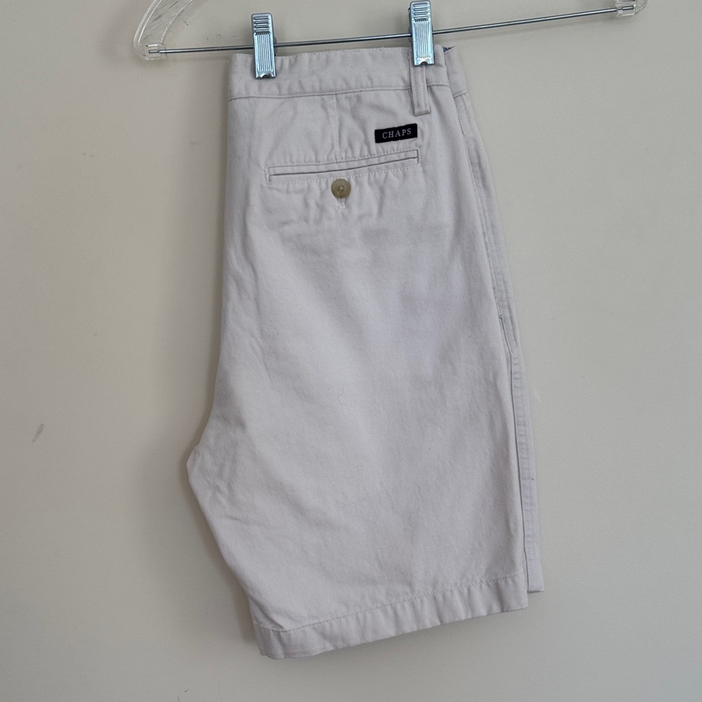 Chaps Men's Light Tan Flat Front Shorts